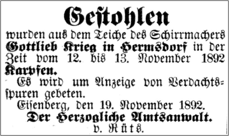 1892-11-13 Hdf Krieg Karpfendiebe